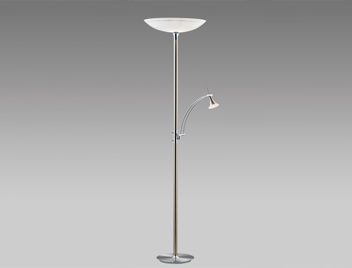 BM Leuchten vloerlamp 82049 nikkel