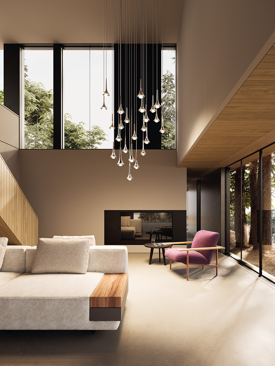 Lodes exclusieve videlamp Rain Gold