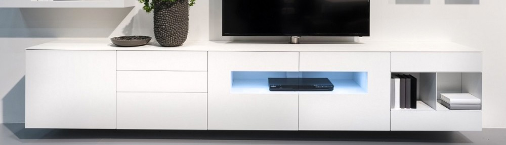 TV-meubel hoogglans wit | Hoogebeen Interieur