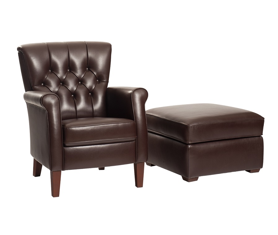 Vidato Peronne fauteuil capiton leder