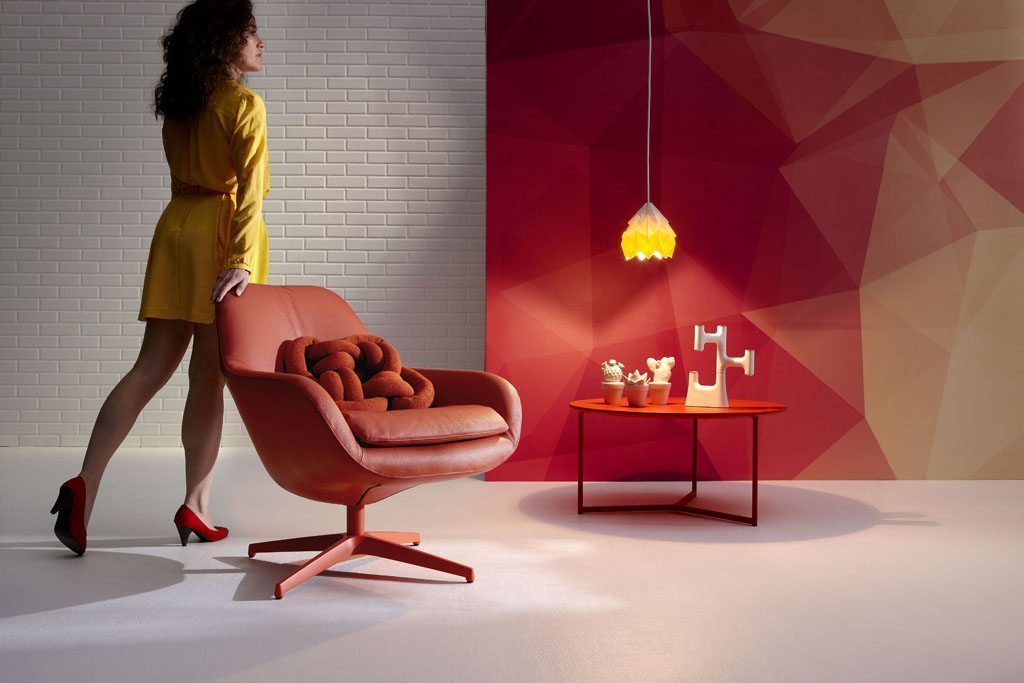 Pode Sparkle fauteuil oranje / bruin