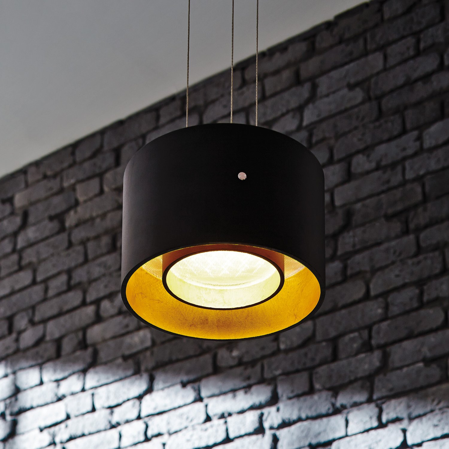 Oligo Trofeo hanglamp zwart goud