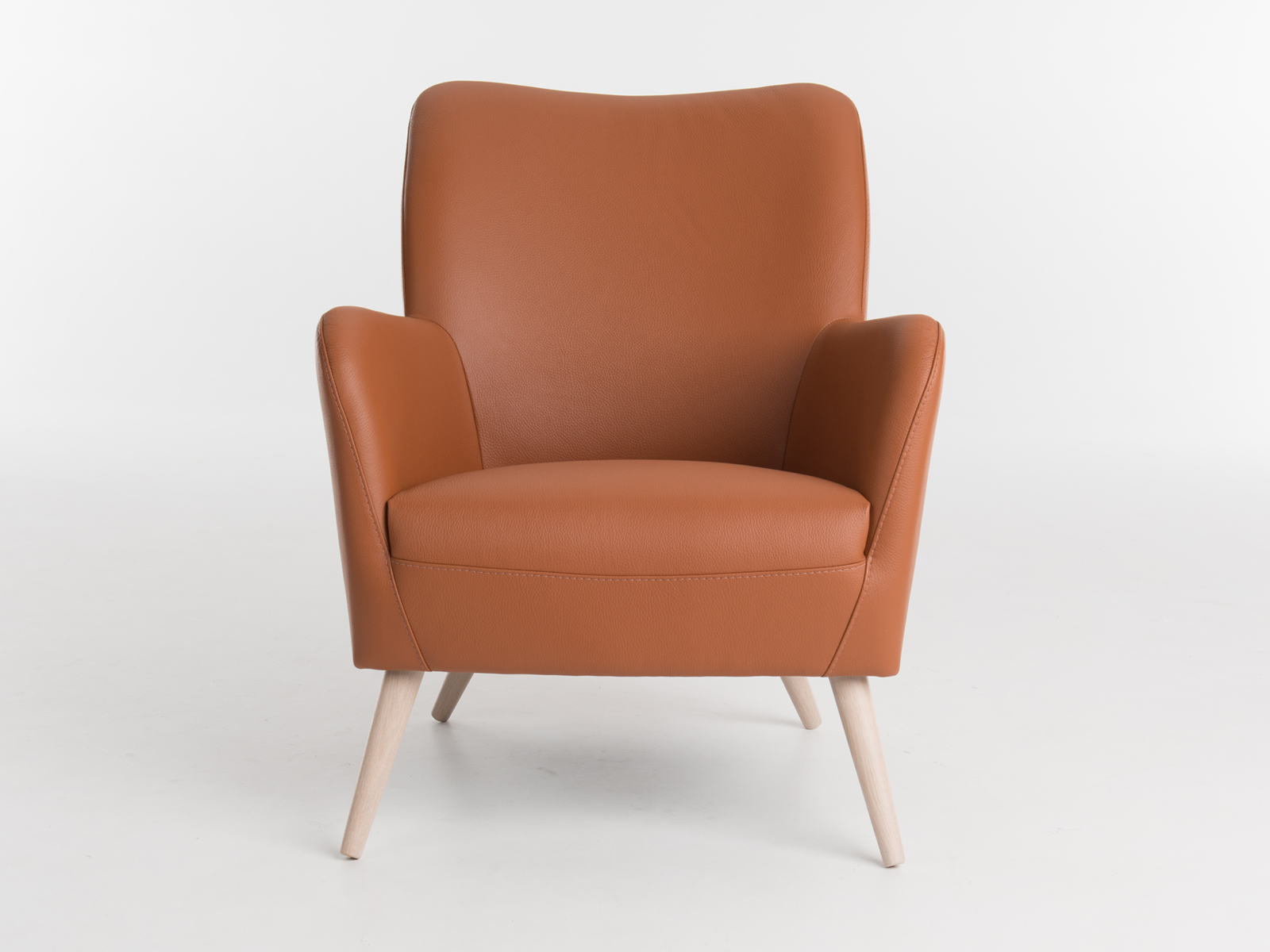 Bert Plantagie Bolero Wood fauteuil rood