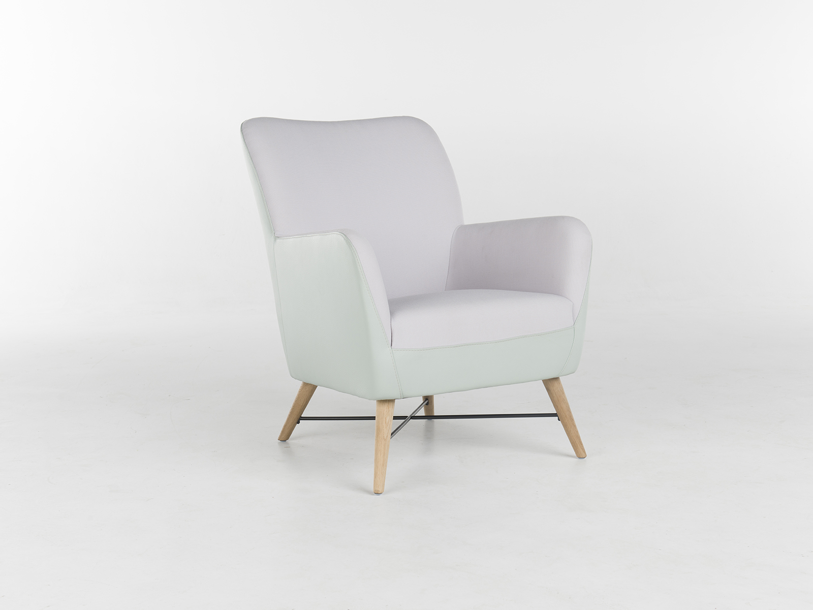 Bert Plantagie Bolero Wood fauteuil duo stof