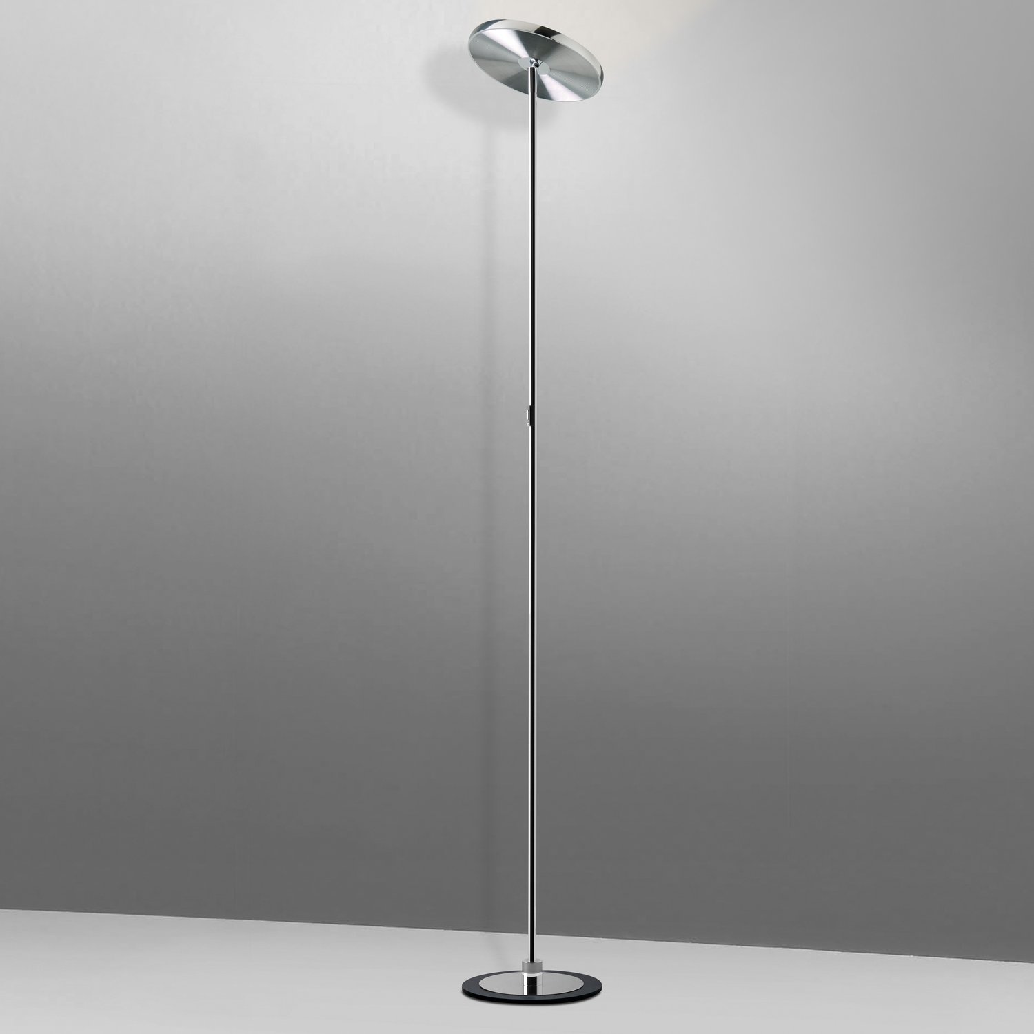 Oligo Decent Max vloerlamp aluminium geborsteld