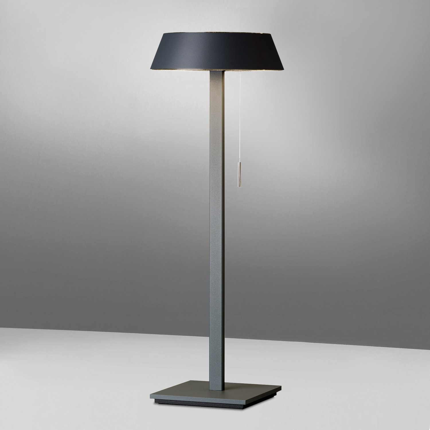 Oligo Glance tafellamp recht grau mat