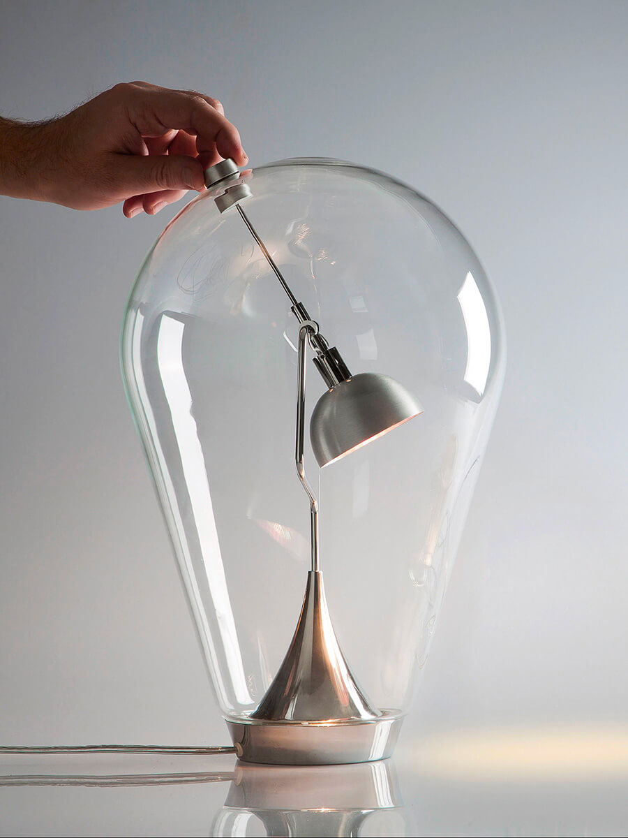 Lodes Blow tafellamp helder glas