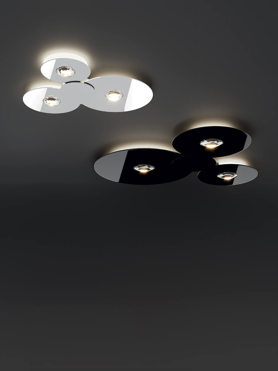 Lodes Bugia plafonniere glossy zwart