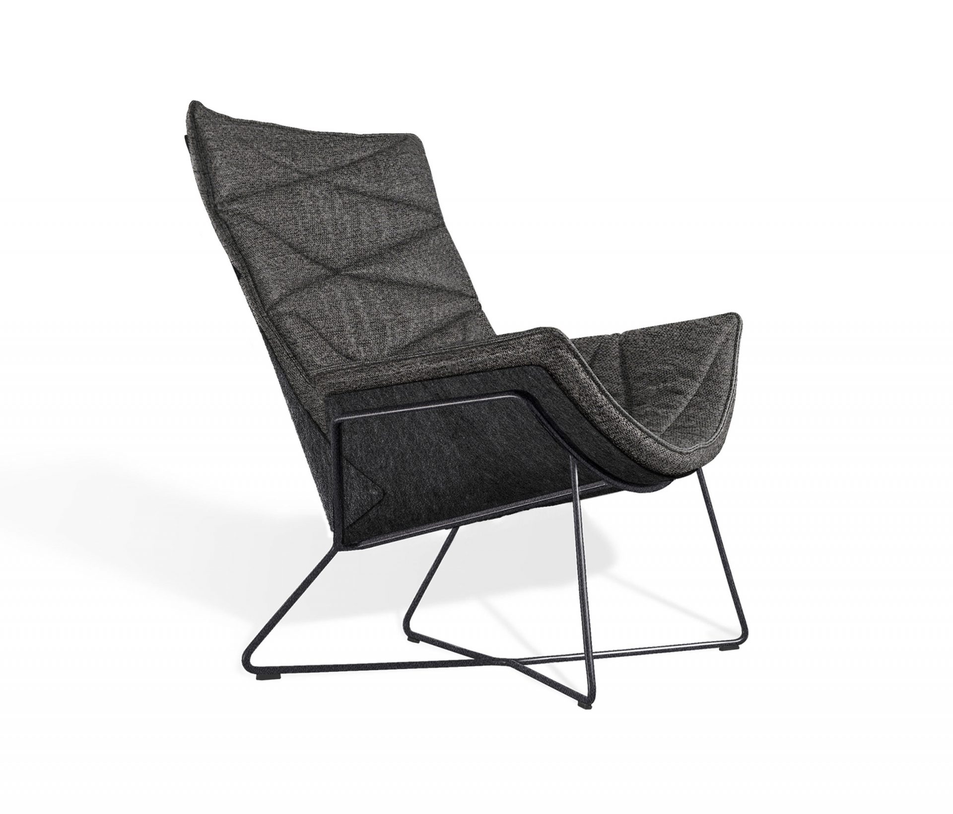 KFF Nest Pure lounge fauteuil slede onderstel