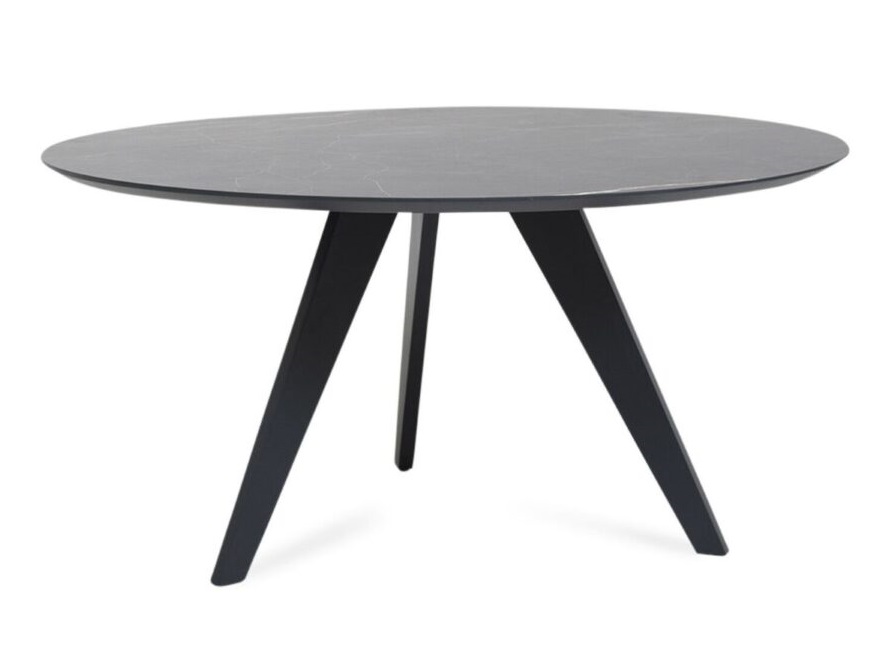 Metaform Space eettafel rond keramiek