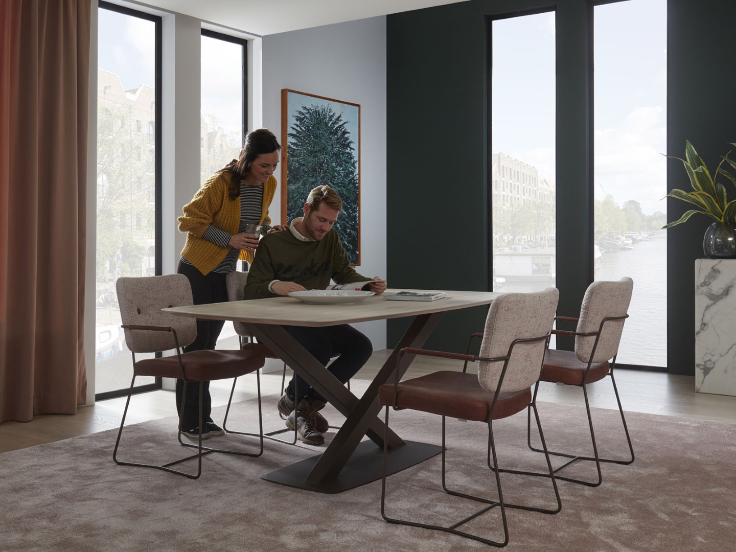 Bert Plantagie Kiko Plus slede armstoelen eetkamer