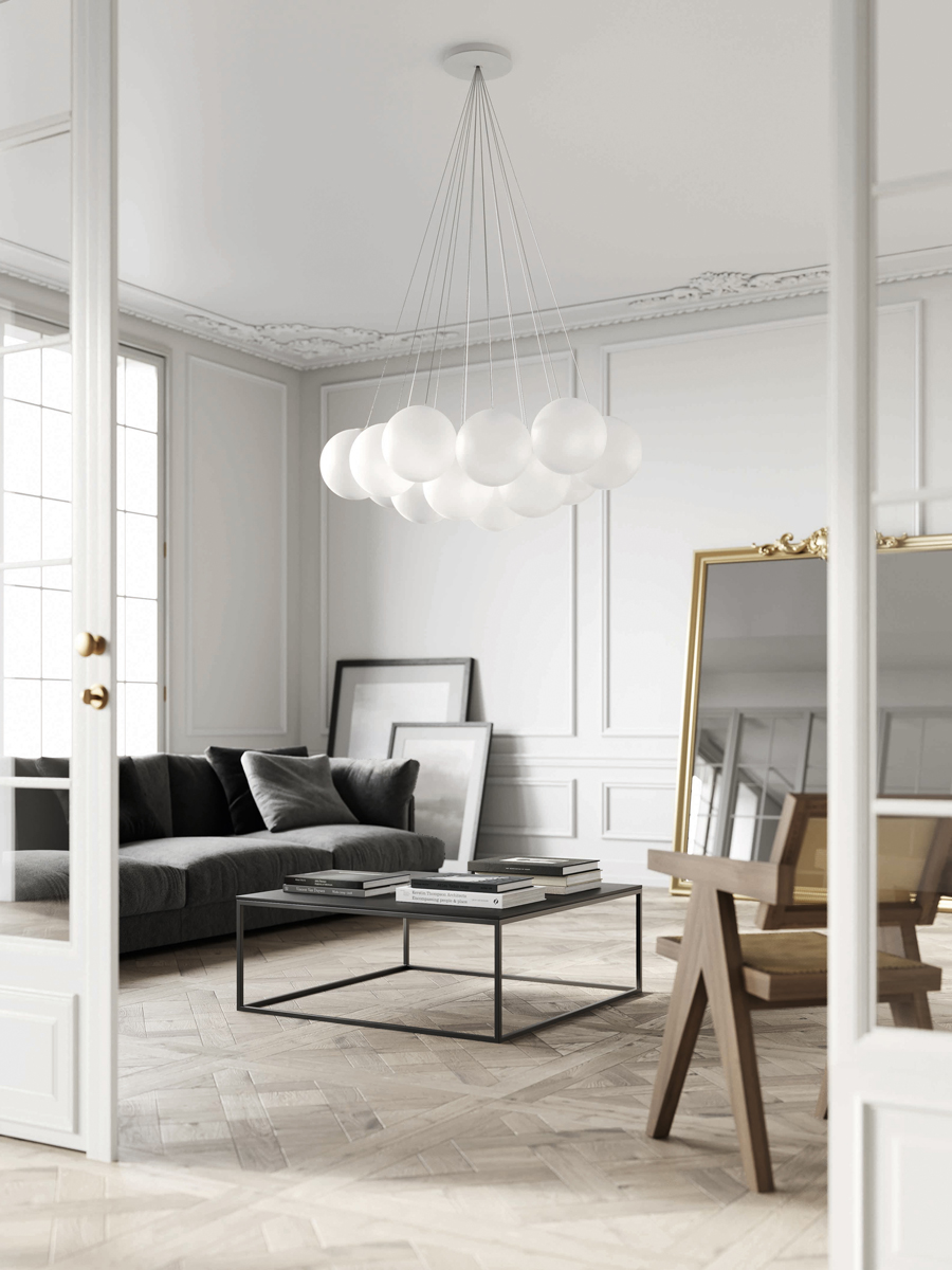 Lodes Random Cloud Frosted White