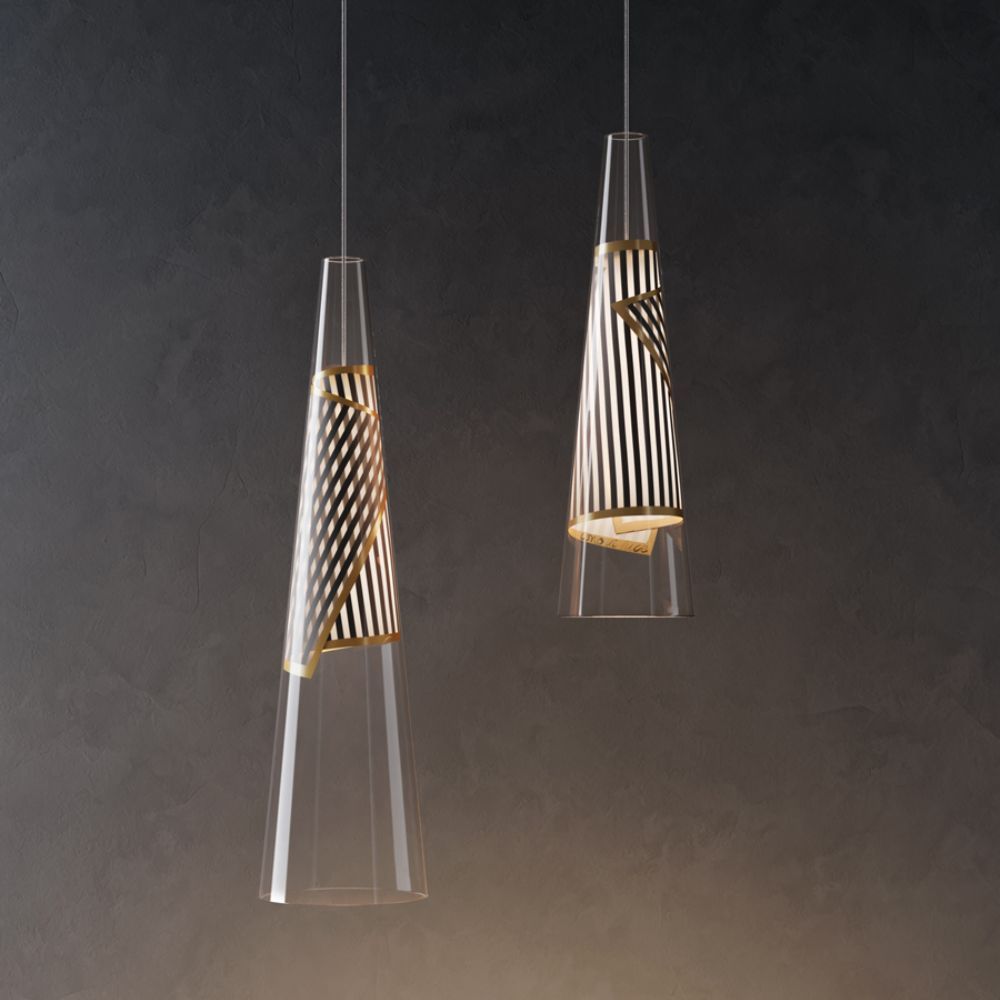 Lodes Cono di Luce hanglamp goud