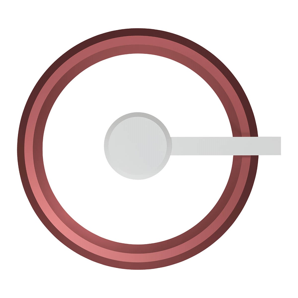 Oligo Yano plafonniere mat wit rosegoud