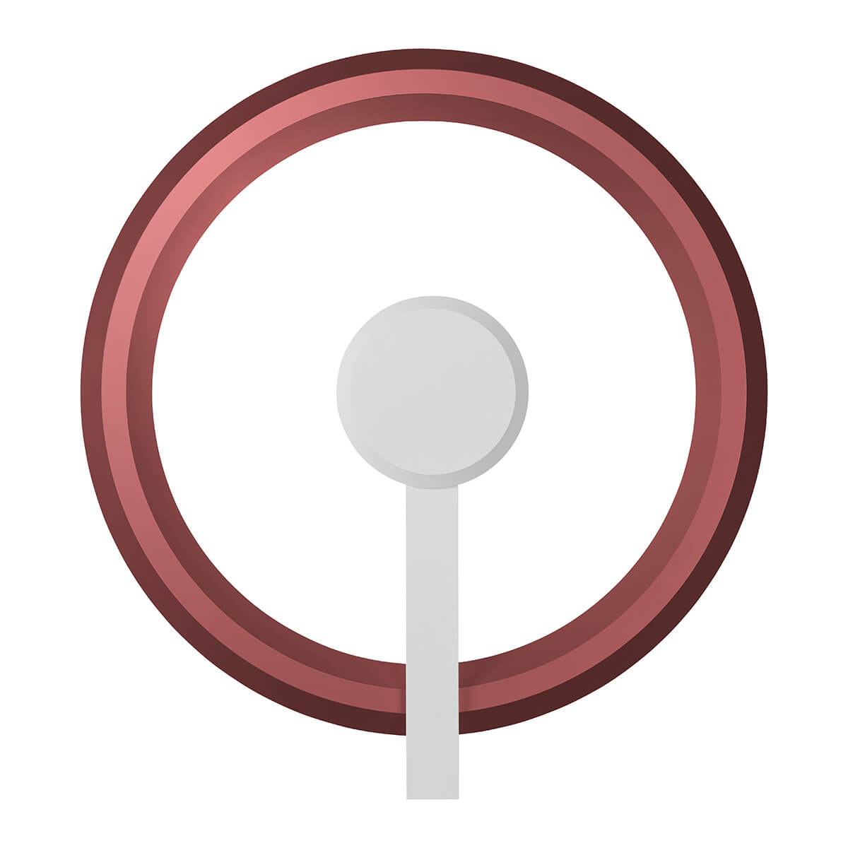Oligo Yano wandlamp mat wit rosegoud