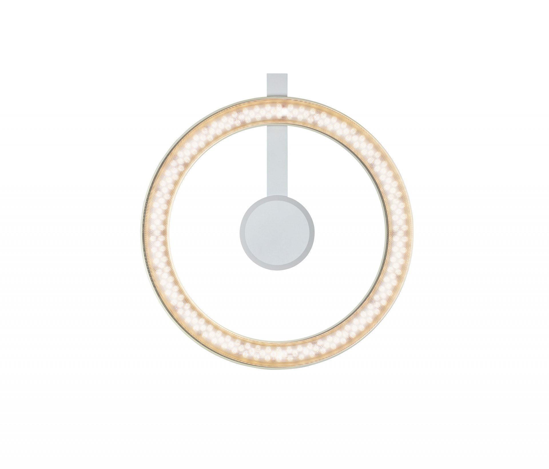 Oligo Yano wandlamp rosegoud wit