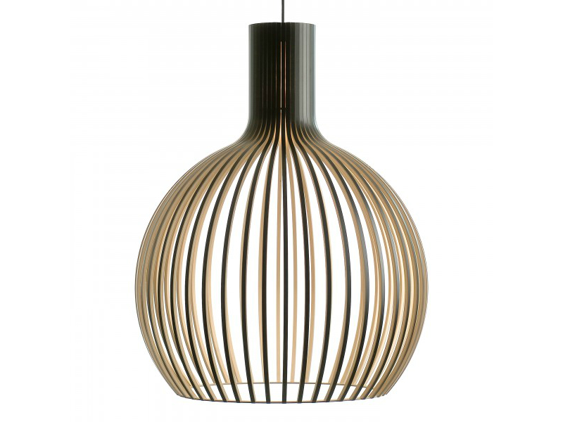 Secto Design Octo hangende lamp zwart gelamineerd