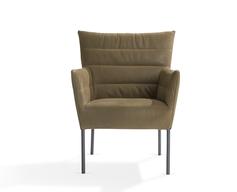 Label van den Berg Cocoon Lounge fauteuil leder