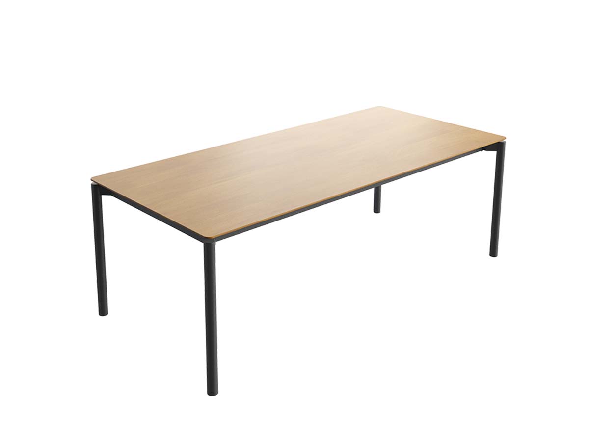 Mobitec Lorient eettafel met zwart metaal frame
