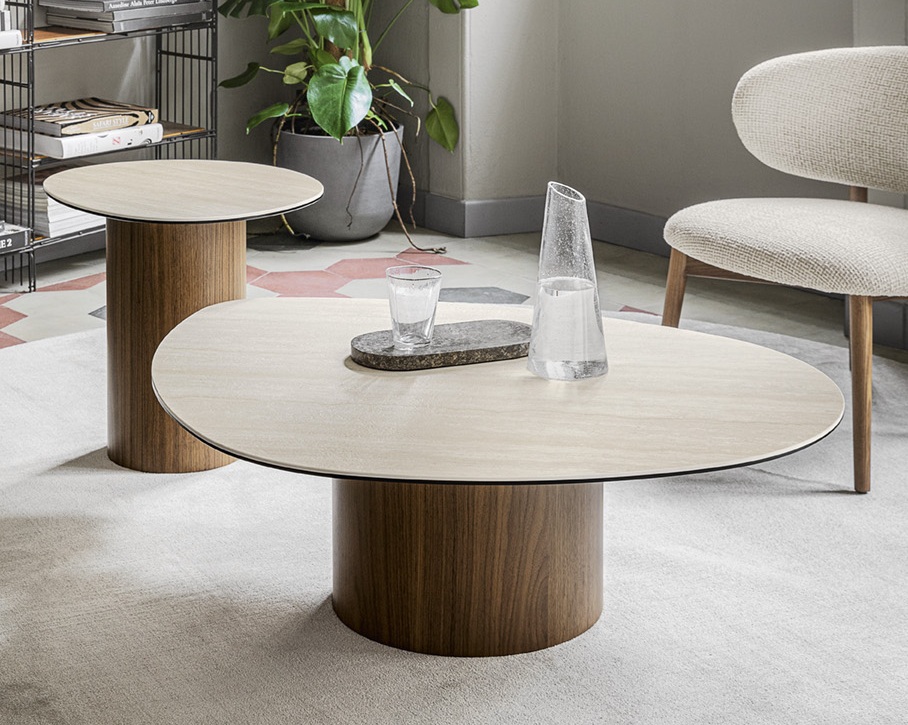 Calligaris Mushroom Salontafel Met Keramiek Blad Hoogebeen Interieur Calligaris Mushroom Salontafel Met Keramiek Blad Hoogebeen Interieur