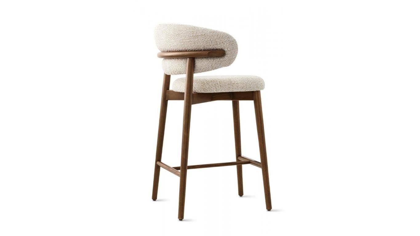 Calligaris Oleandro barkruk houten onderstel
