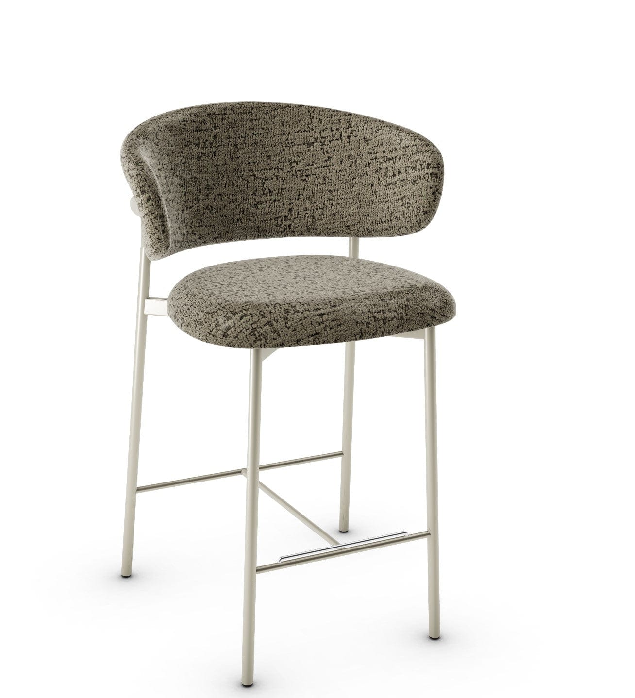 Calligaris Oleandro barkruk met parel beige frame