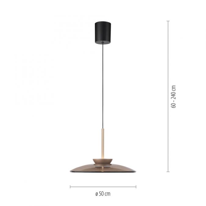 Paul Neuhaus PURE E-Moon hanglamp afmetingen