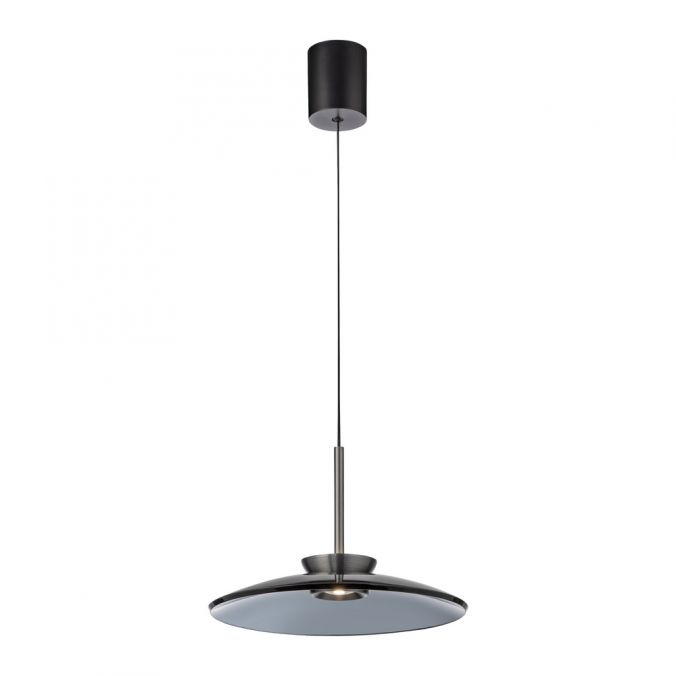 Paul Neuhaus PURE E-Moon hanglamp rookglas