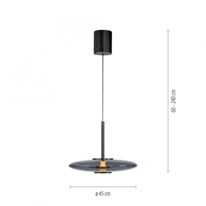 Paul Neuhaus PURE E-Vitrum hanglamp afmetingen