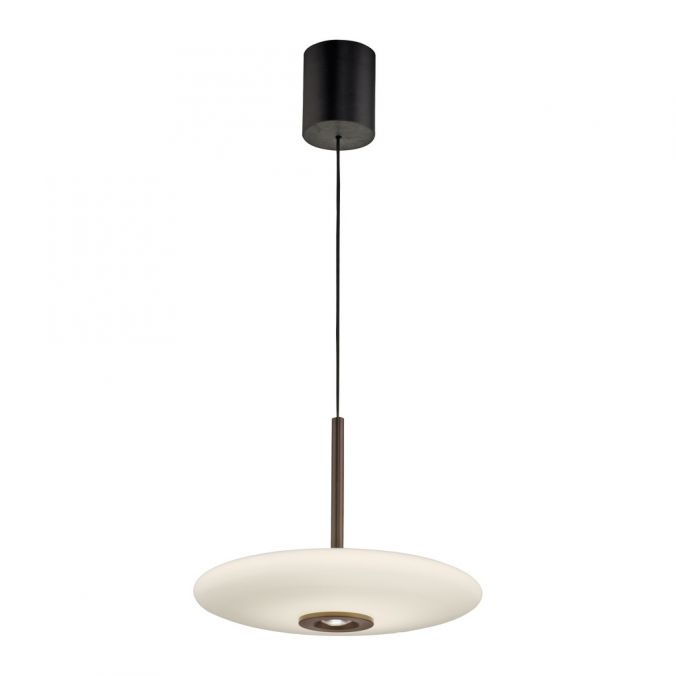 Paul Neuhaus PURE E-Vitrum hanglamp donkerbruin