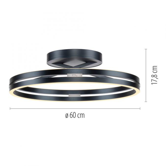 Paul Neuhaus PURE Loop plafonniere afmetingen