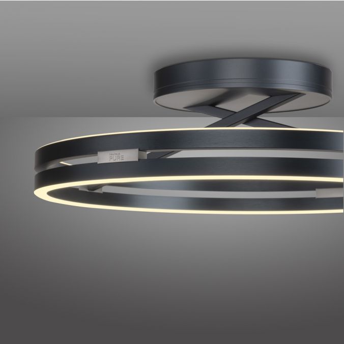 Paul Neuhaus PURE Loop plafonniere grijs