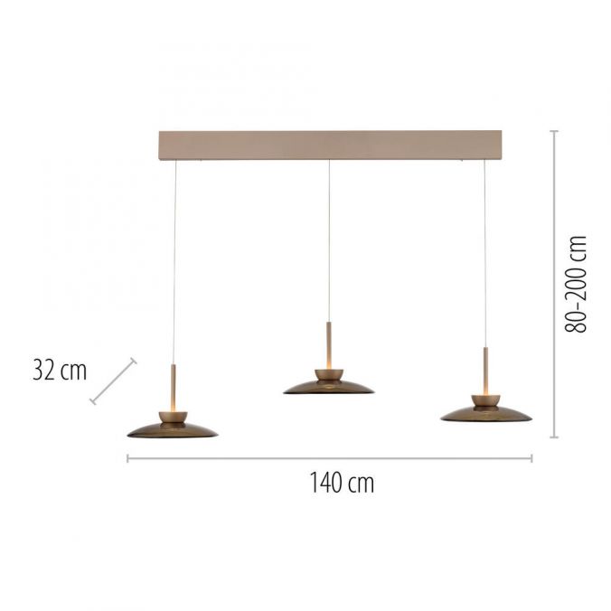 Paul Neuhaus PURE Moon hanglamp afmetingen