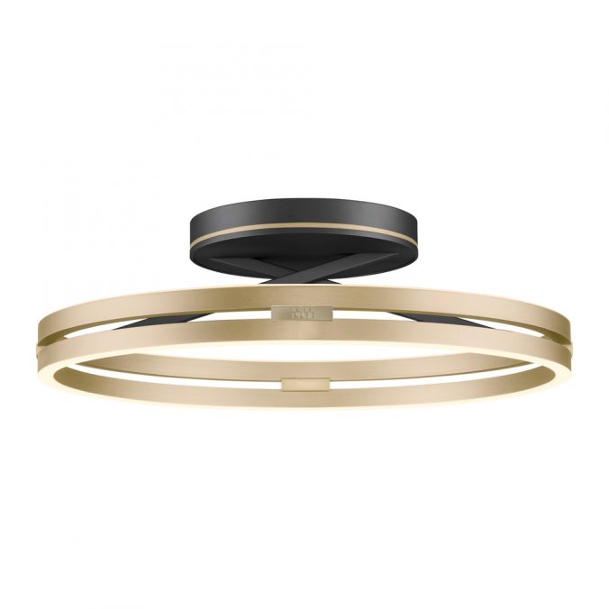 Paul Neuhaus PURE Loop plafonniere zwart messing