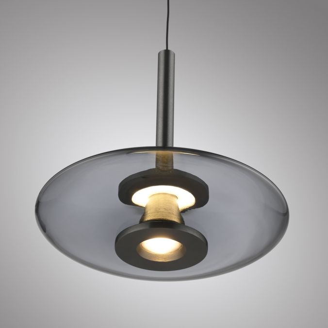 Paul Neuhaus PURE Vitrum 3-delige hanglamp grijs