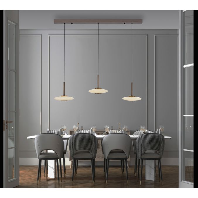 Paul Neuhaus PURE Vitrum 3-delige hanglamp
