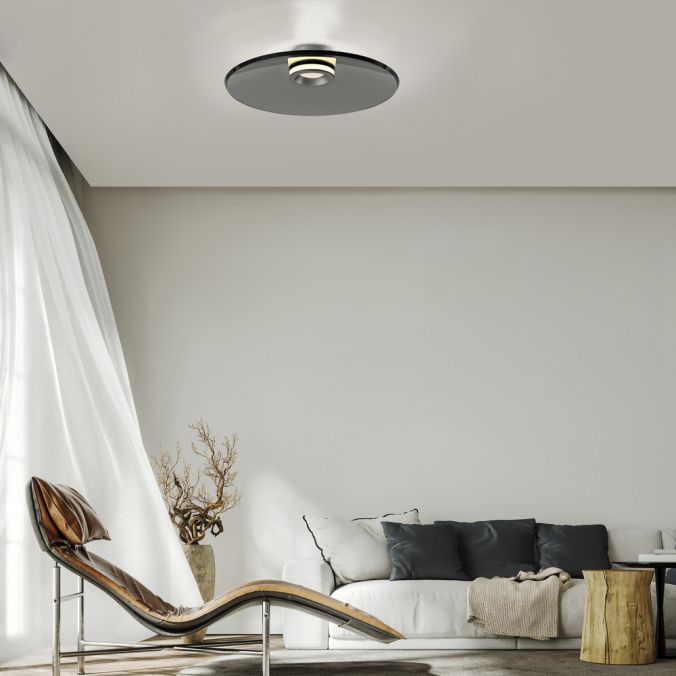Paul Neuhaus Pure Moon plafonniere woonkamer