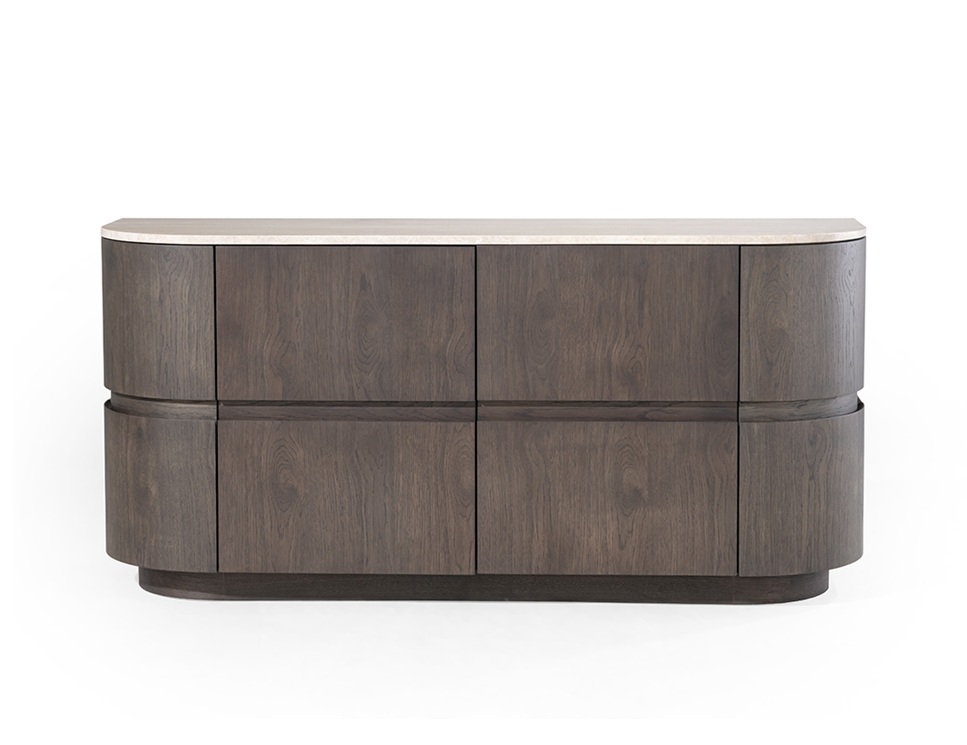 Crest Hana rondlopend dressoir Travertin