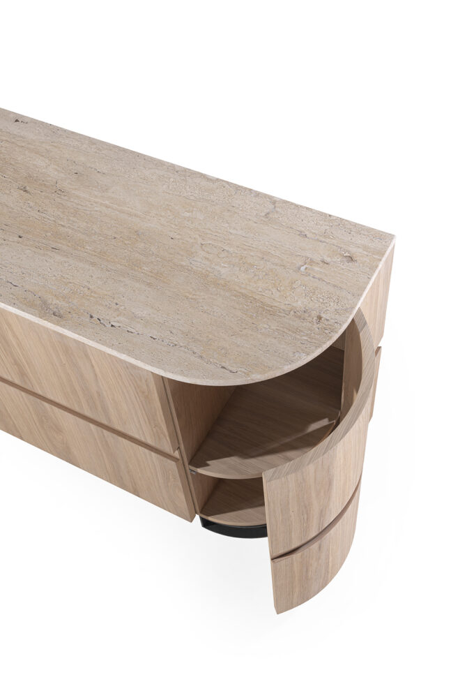 Crest Hana rondlopend dressoir zijdeuren