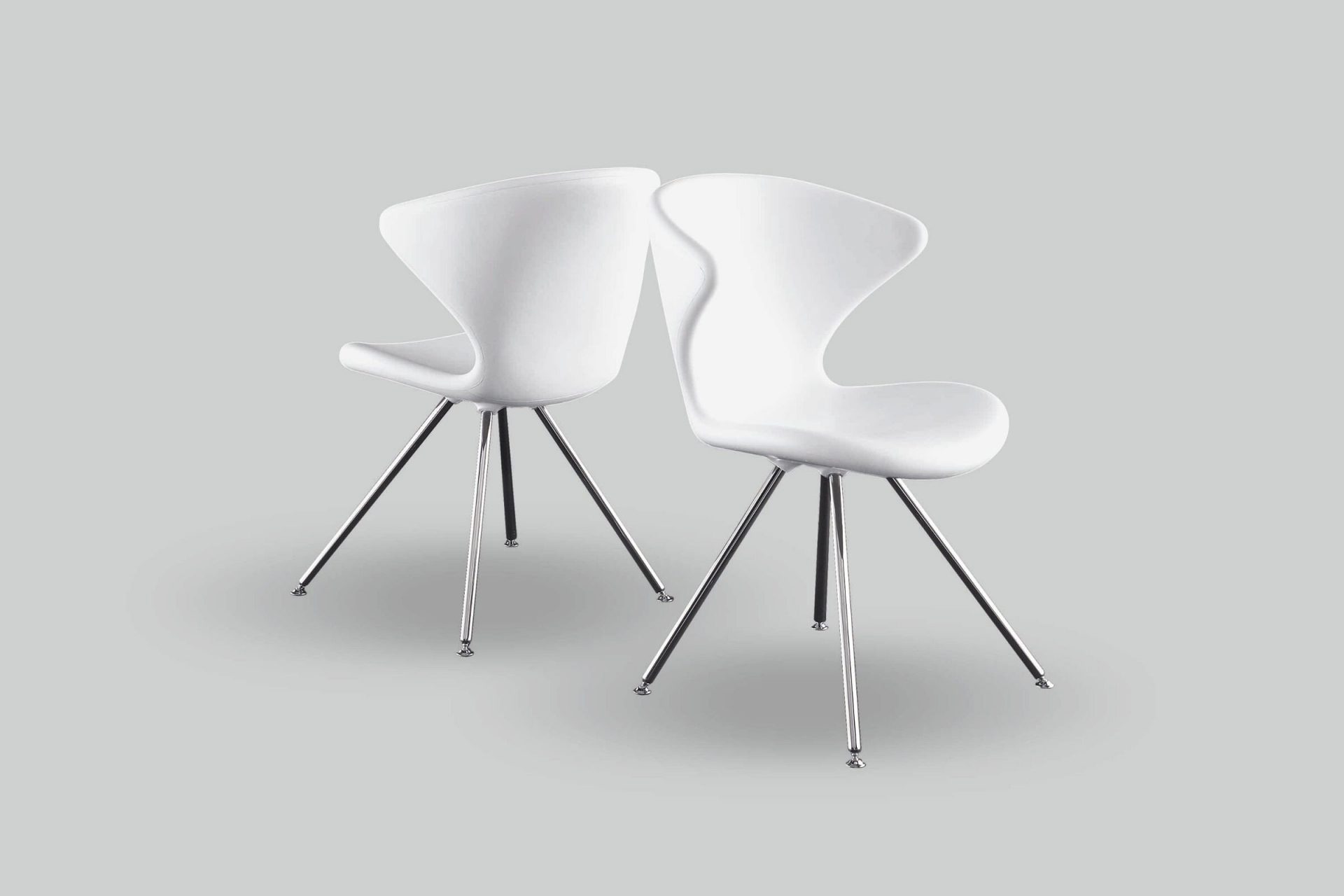 Tonon Concept 902 Soft touch eetkamerstoel met metalen onderstel