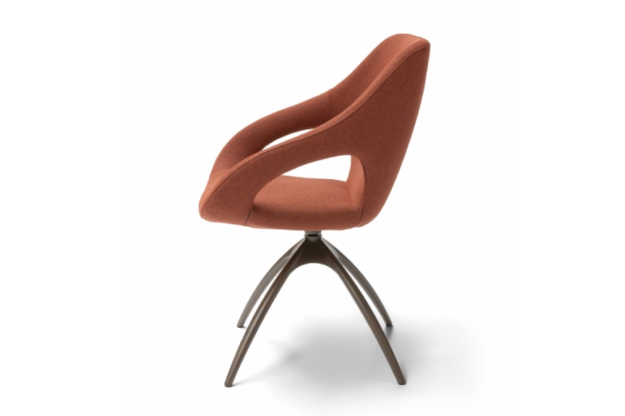 Brees New World Quby design eetkamerstoel zijkant