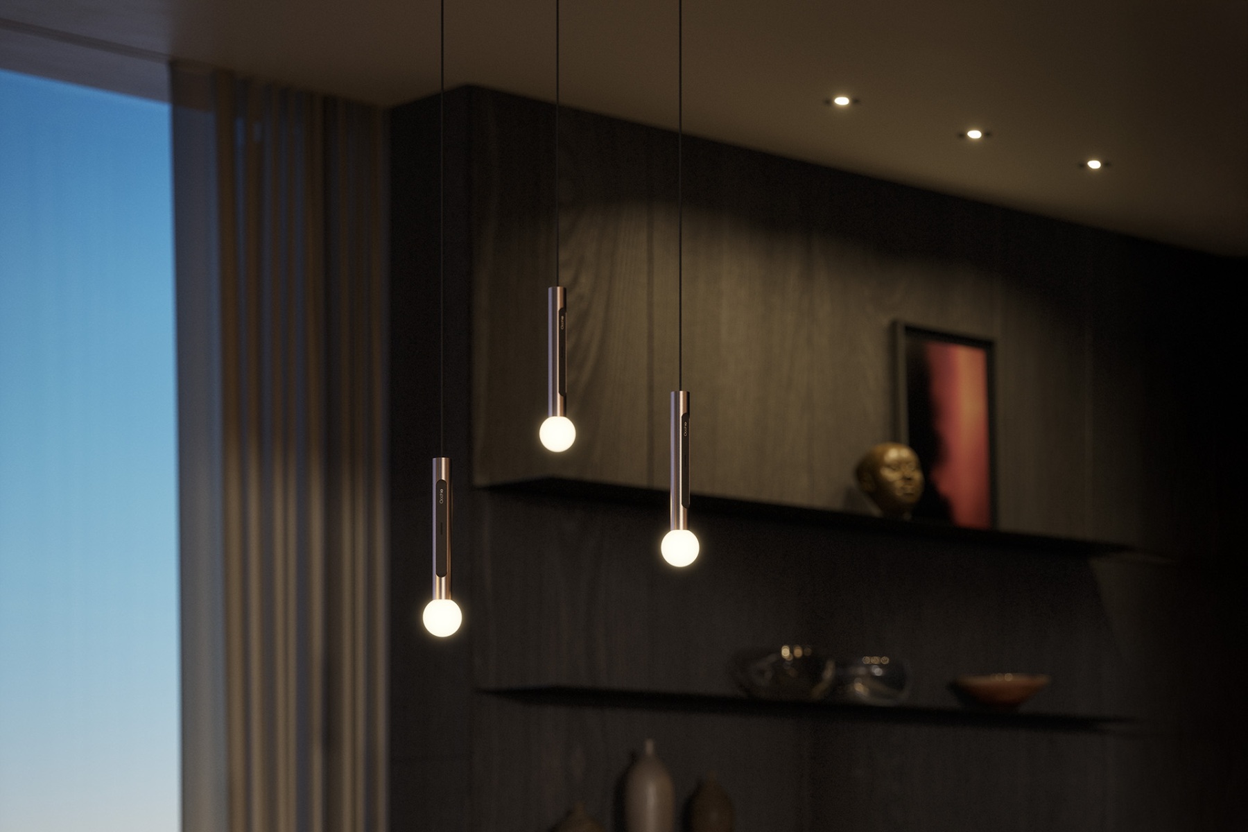 Occhio Coro Moon Cloud 3 met 3 lampen Occhio Coro Moon Cloud 3