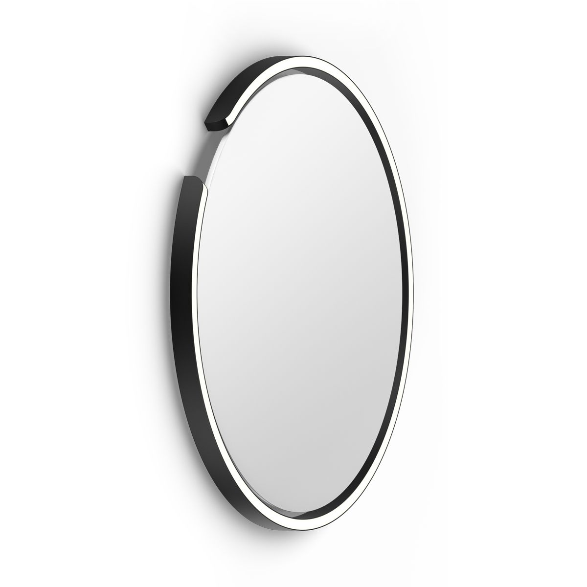 Occhio Mito Soffitto wandlamp phantom zwart mat rond 60 cm Occhio Mito Soffitto wandlamp phantom zwart mat