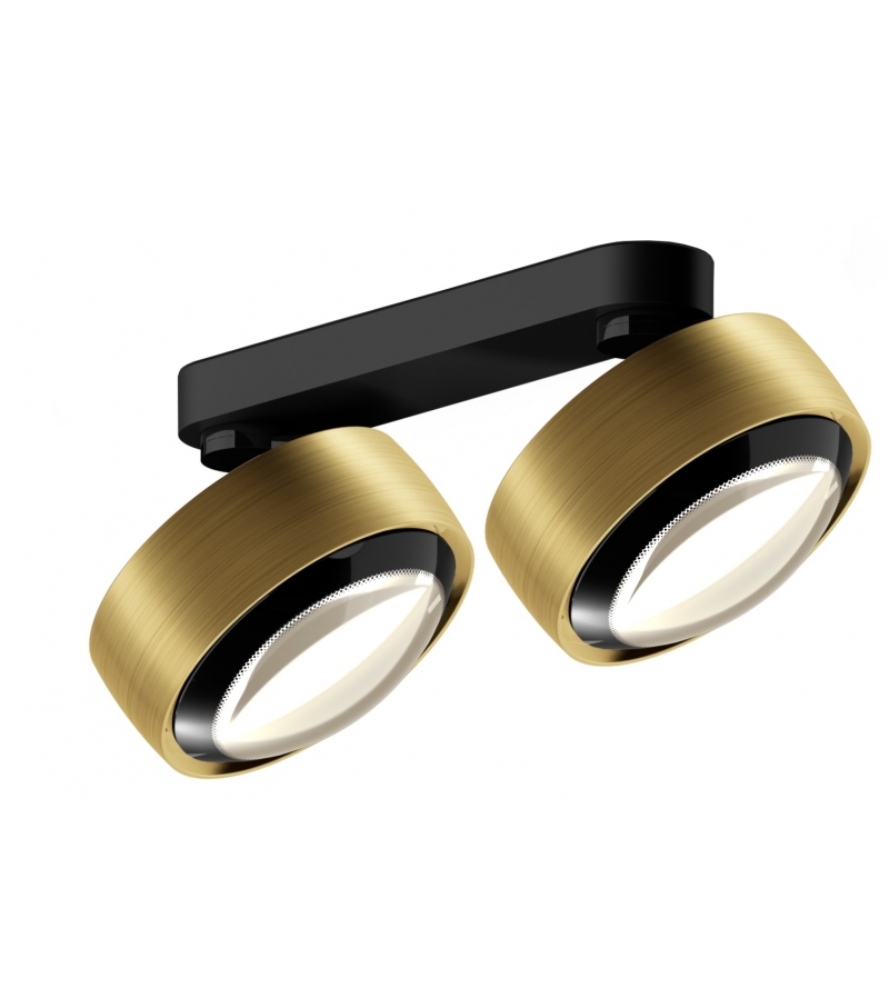 Occhio Più R alto doppio spot brons met zwart  Occhio Più R alto doppio spot brons