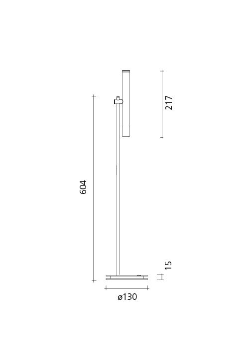 Baltensweiler Linija-T tafellamp afmeting