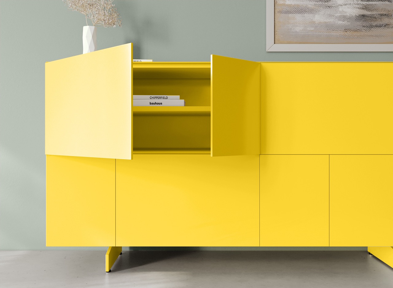 Coesel Capri 540 wandkast in kleur Lemon Coesel Capri 540 wandkast