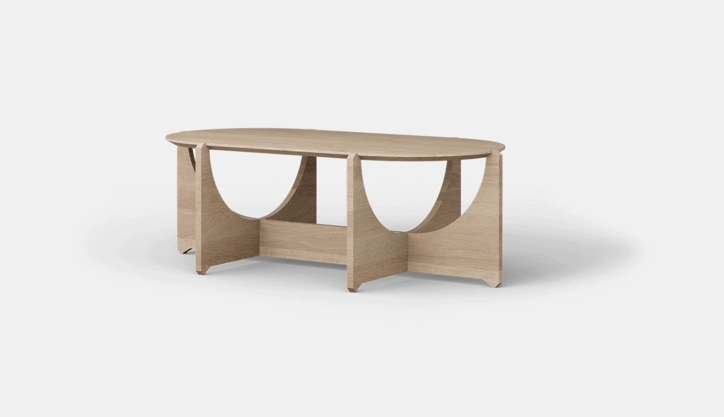 OaXLiving Oval salontafel Pure