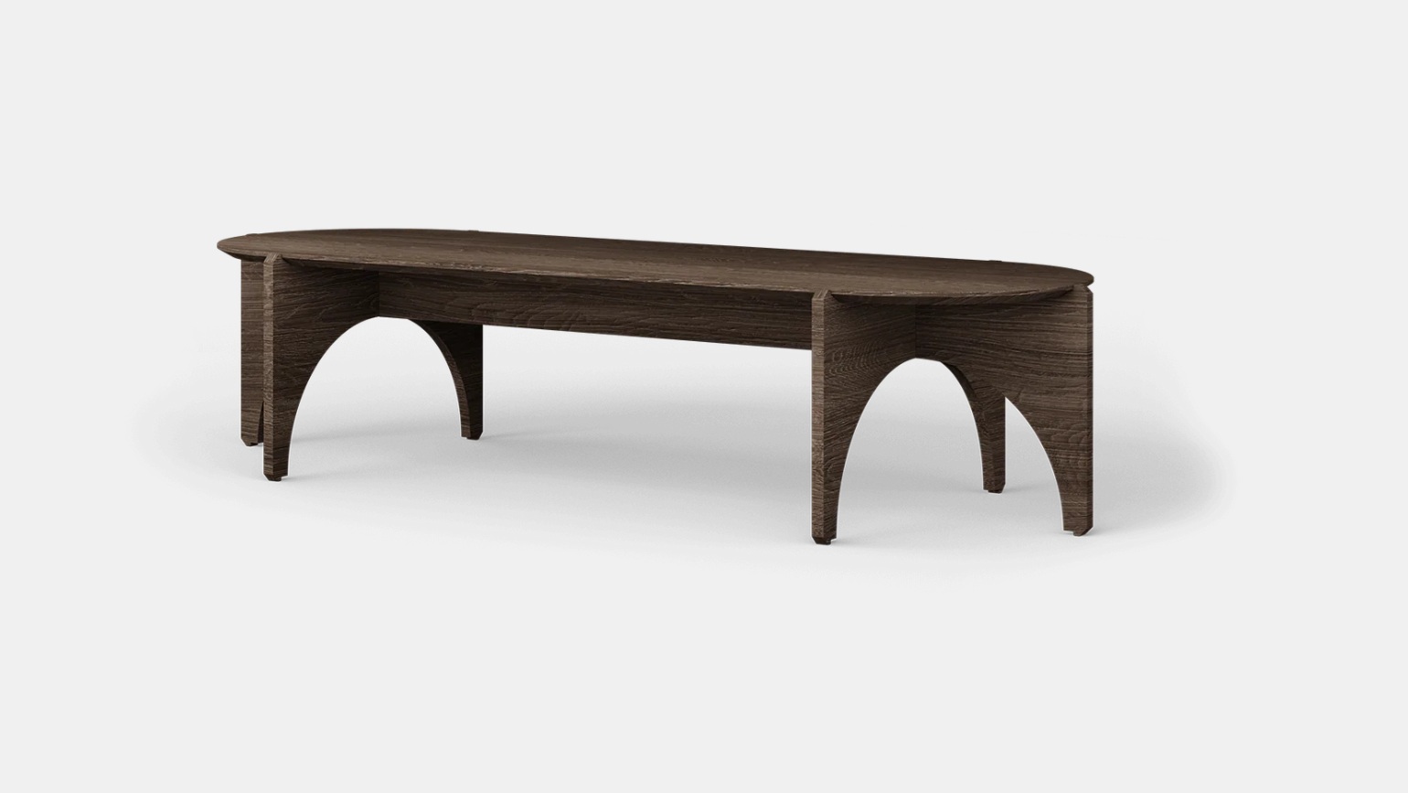 OaXLiving Oval salontafel brown grey