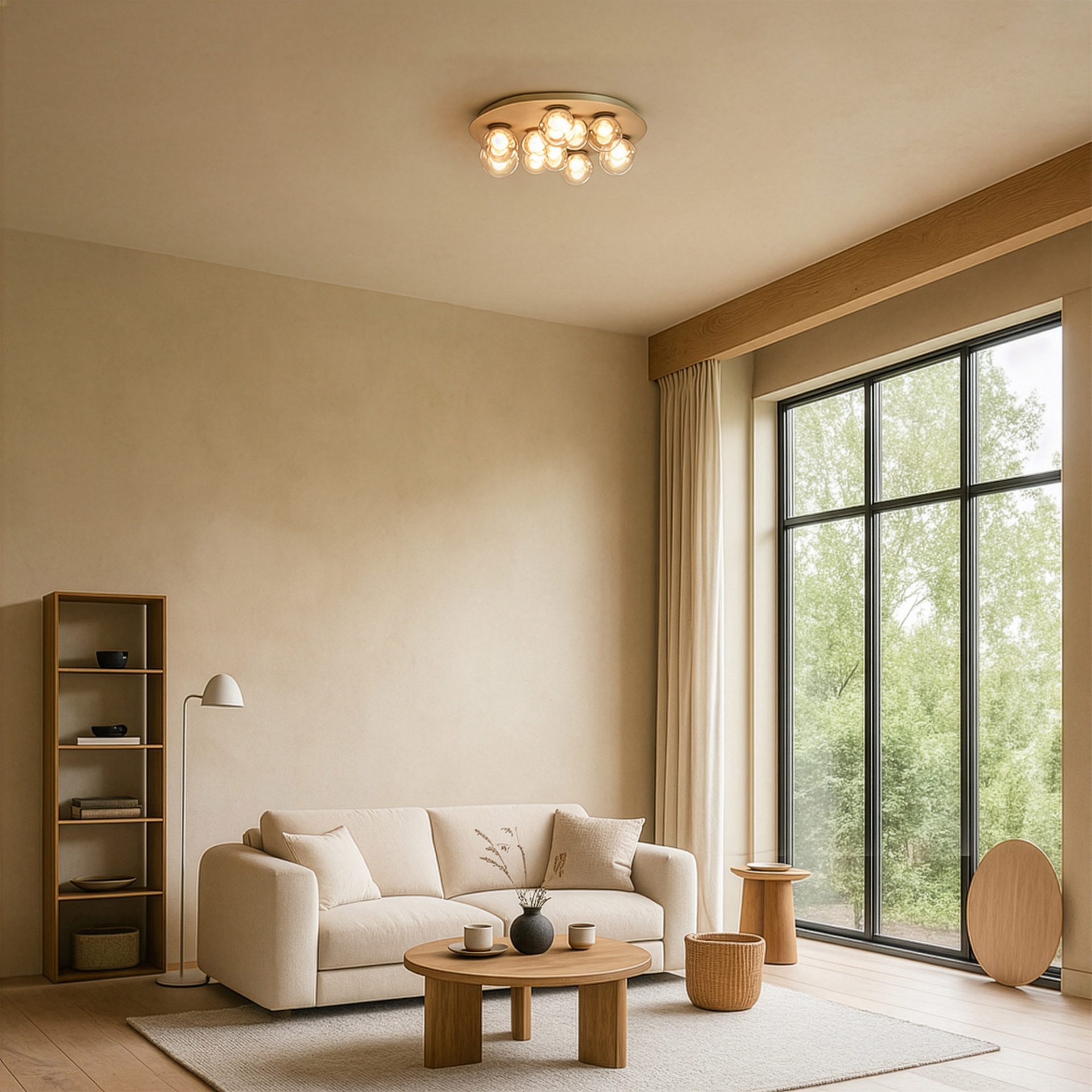 Plafondlamp Pure Popup brons