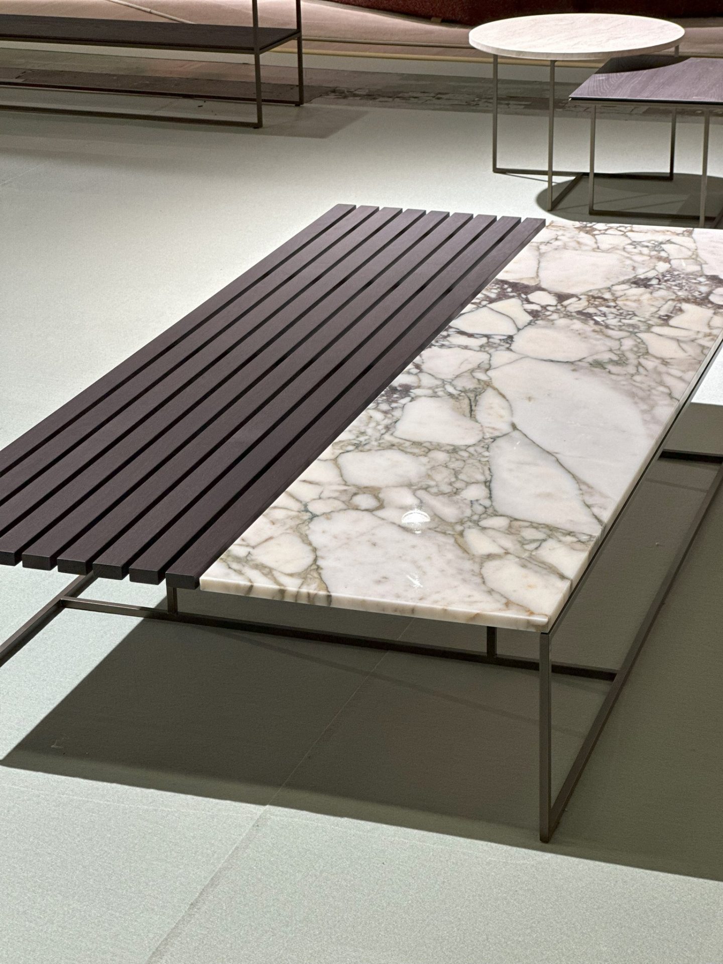 Beek salontafel Lenny massief eiken natuursteen